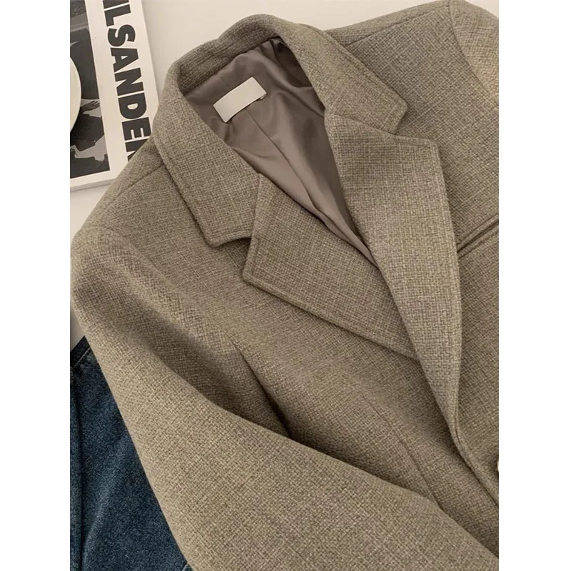 Утепленный Блейзер куртка зимняя молодежная одежда роскошный плащ шикарные и