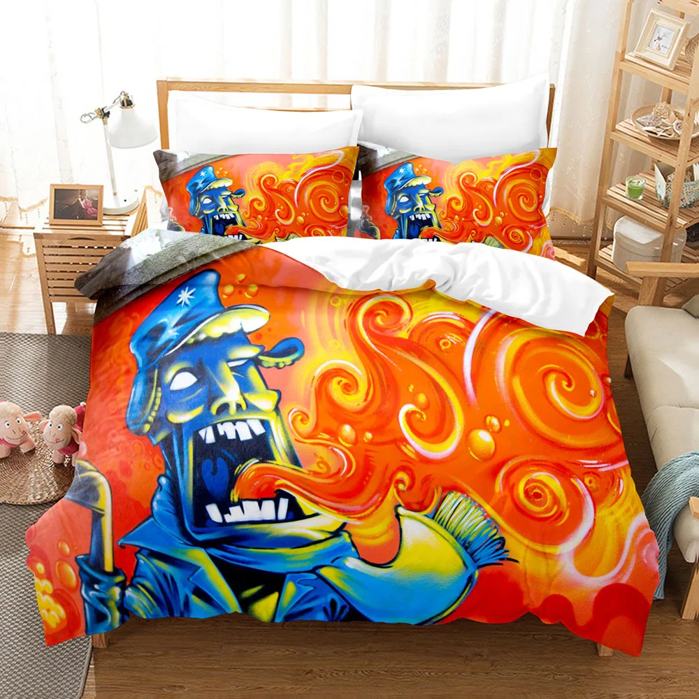 

Graffiti Duvet Cover Set Teen Style Pattern Bedding Street Culture Decor Set King Queen Size Hip Hop Polyester Comforter Cover