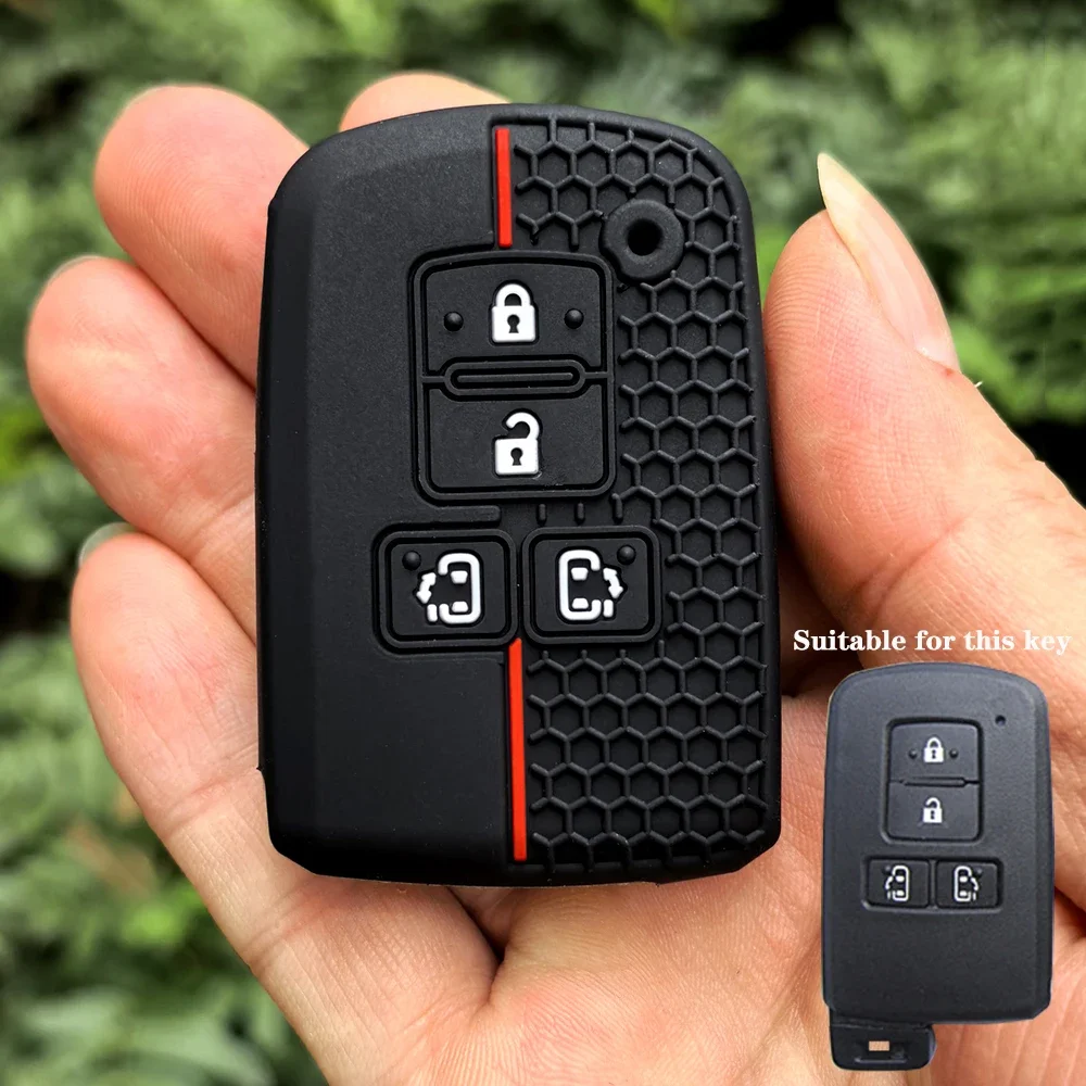 

Новый силиконовый автомобильный брелок для ключей 2025 года для Toyota Sienta Alphard Voxy Noah Esquire Harrier Vellfire, резиновый автомобильный держатель для дистанционного управления