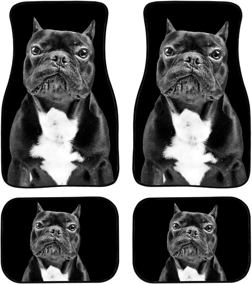 

Забавный чистый автомобильный напольный протектор Upetstory, коврик для гаража, 4 шт., легко чистящиеся передние и задние коврики для автомобиля,...