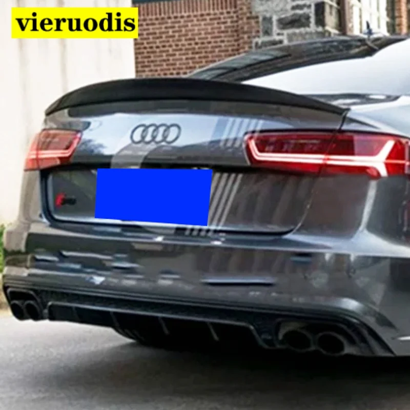 

HK style High quality real carbon fiber material spoiler For Audi A6 C7 Carbon Fiber Rear Spoiler Trunk Wing 2012 -2015