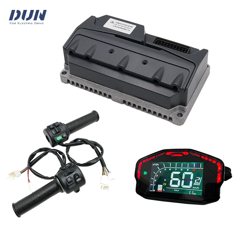 Фото Контроллер BLDC LingBo LBMC72152 HK5L 60A 48V-72V с дисплеем DKD и ручкой газа T08 для двигателя мощностью 1500 Вт №1