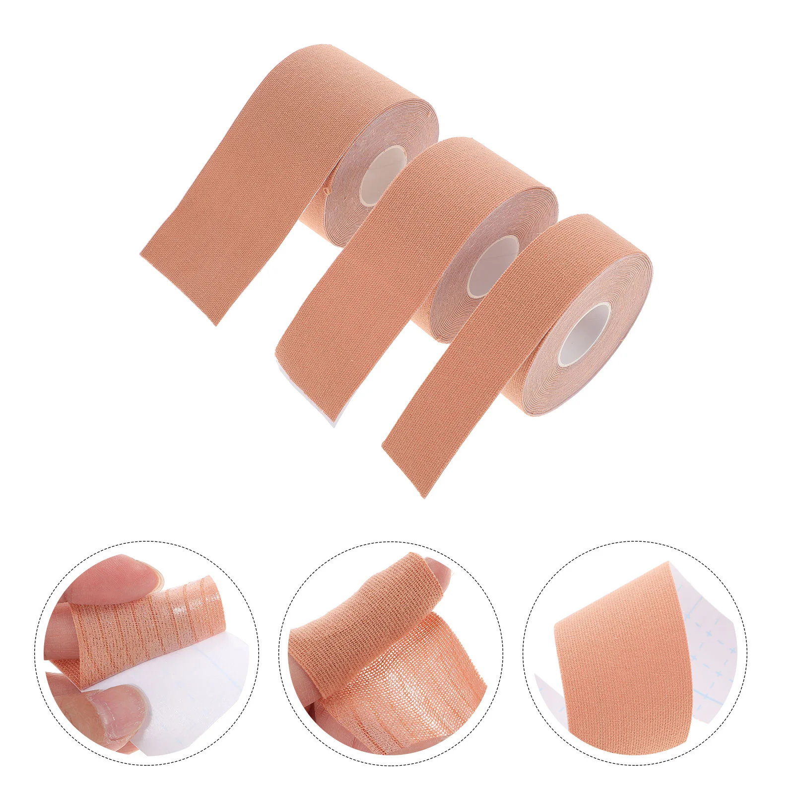 

3 Rolls Nasal Cannula Tape Facial Tape Mouth Taping Adhesive Tape Nose Tape Rhinoplasty Cotton Catheter Fixed Tape