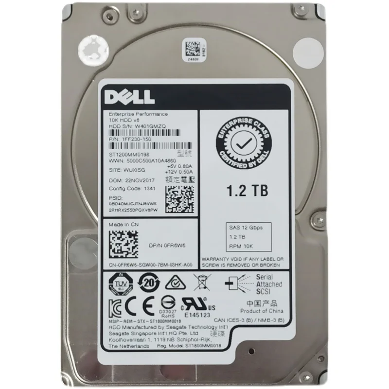 Новая оригинальная коробка для ST1200MM0198 1 2 TB 5 '✐K 12GB SAS 0FR6W6 6 месяцев гарантии