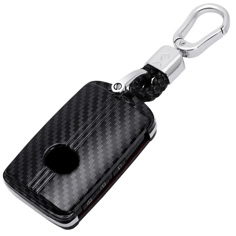 

ABS Carbon fiber Car Remote Smart Key Case Cover For Mazda3 Mazda6 CX5 CX9 CX30 MX5 Carbon Fiber Key Shell Accessories