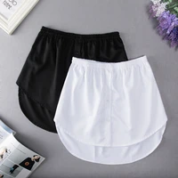 3xl shirt detachable underskirt for women fake shirt irregular skirt tail blouse hem extender fake hem mini skirt