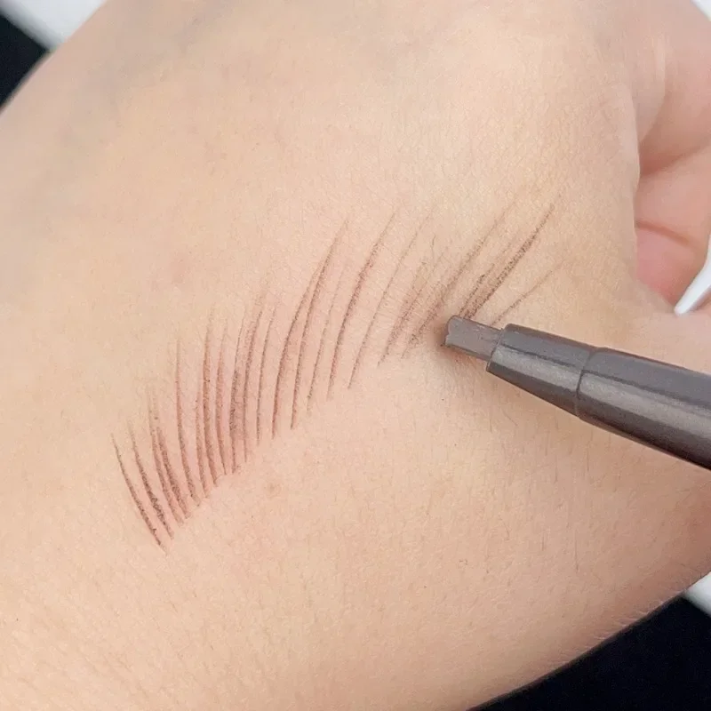 Двухсторонний треугольный карандаш для бровей 5 цветов натуральный Гладкий