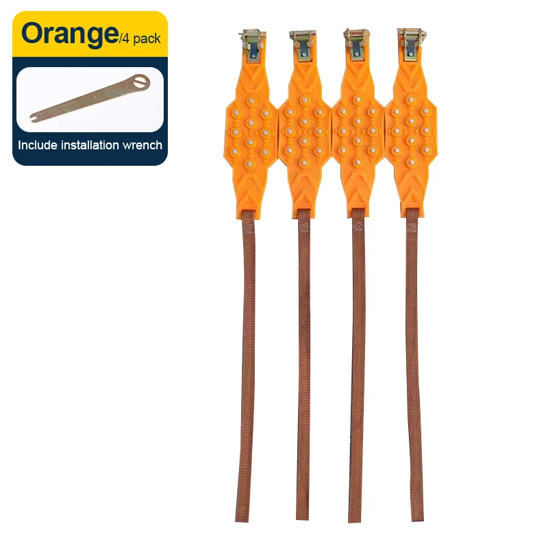 

SEAMETAL, Комплект Из 4-х Зимних Цепей Для Шин, Противоскользящие Цепи Для Колес