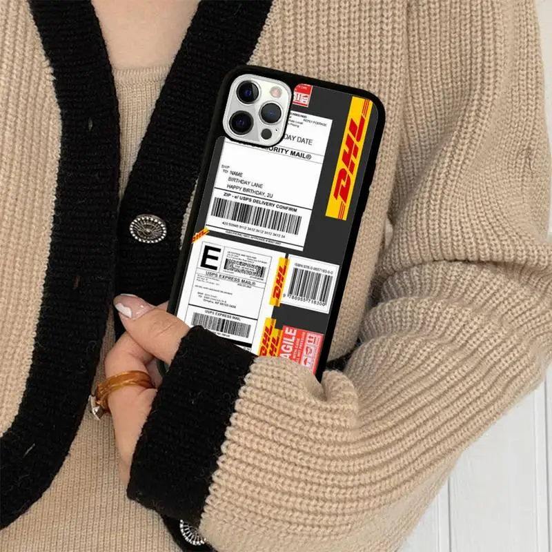 DHL Hot Express Anniversary Edition Phone Case Silicone PC+TPU Case for iPhone 11 12 13 Pro Max 8 7 6 Plus X SE XR Hard Fundas