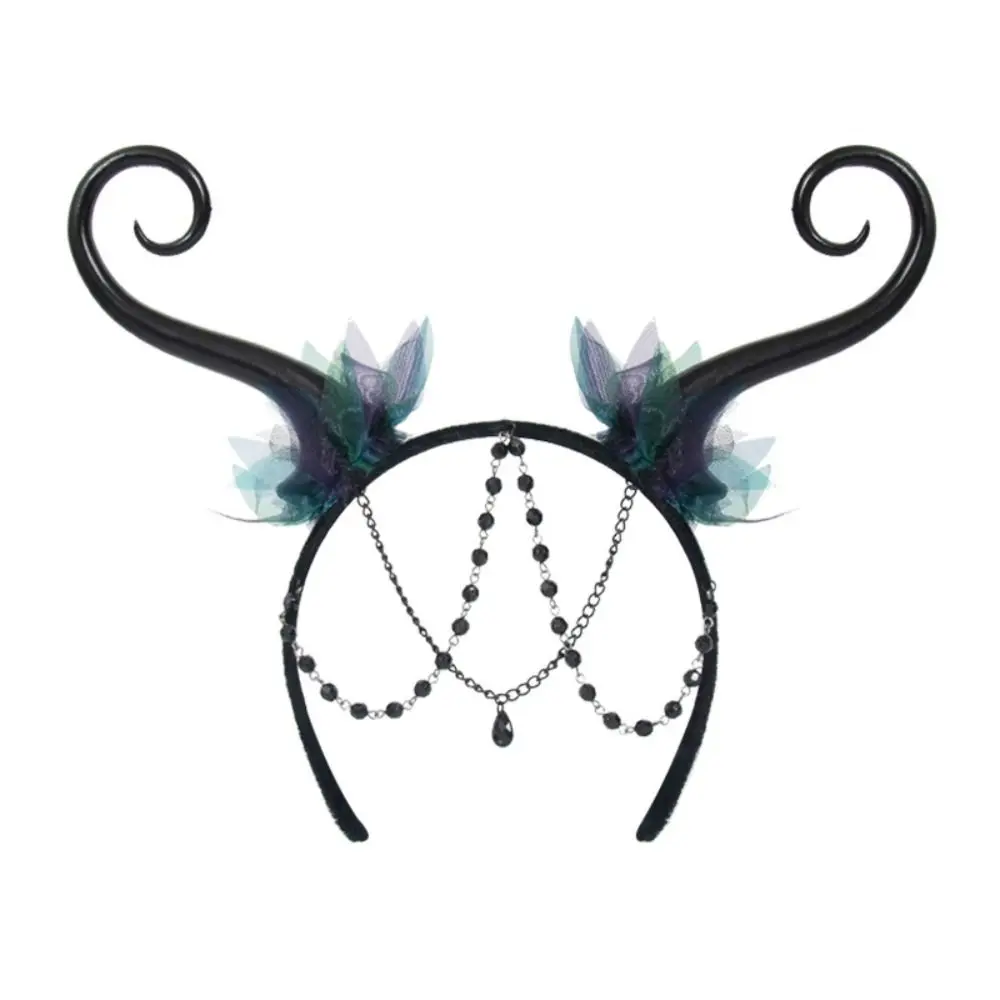Повязка на голову с кисточками и эльфом лесная фантазия карнавальный костюм