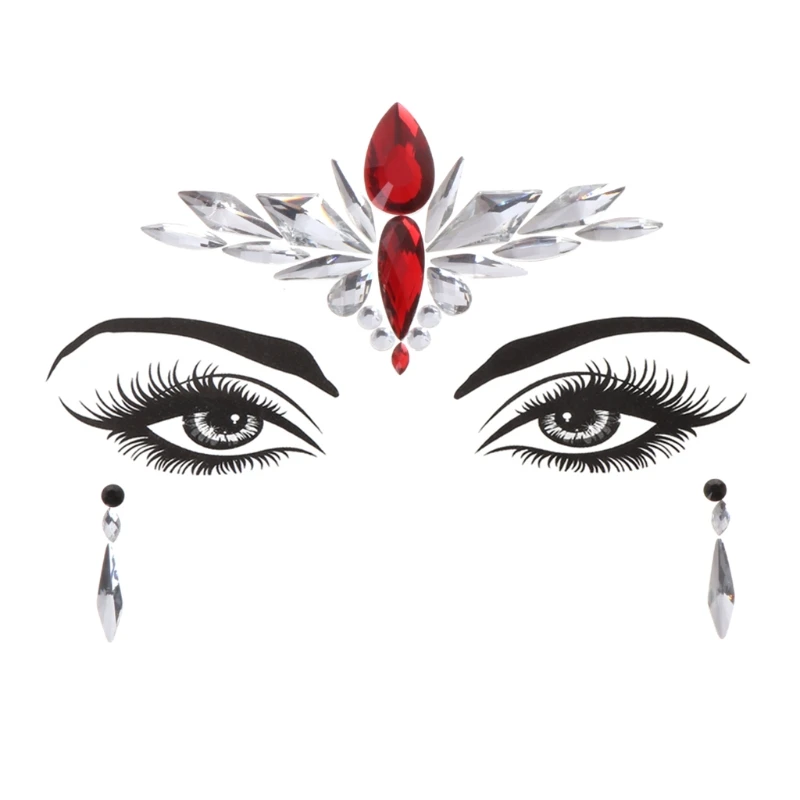 

Face Eye Jewel Acrylic Rhinestone 17 Types Art Sticker Tattoo Party Performance