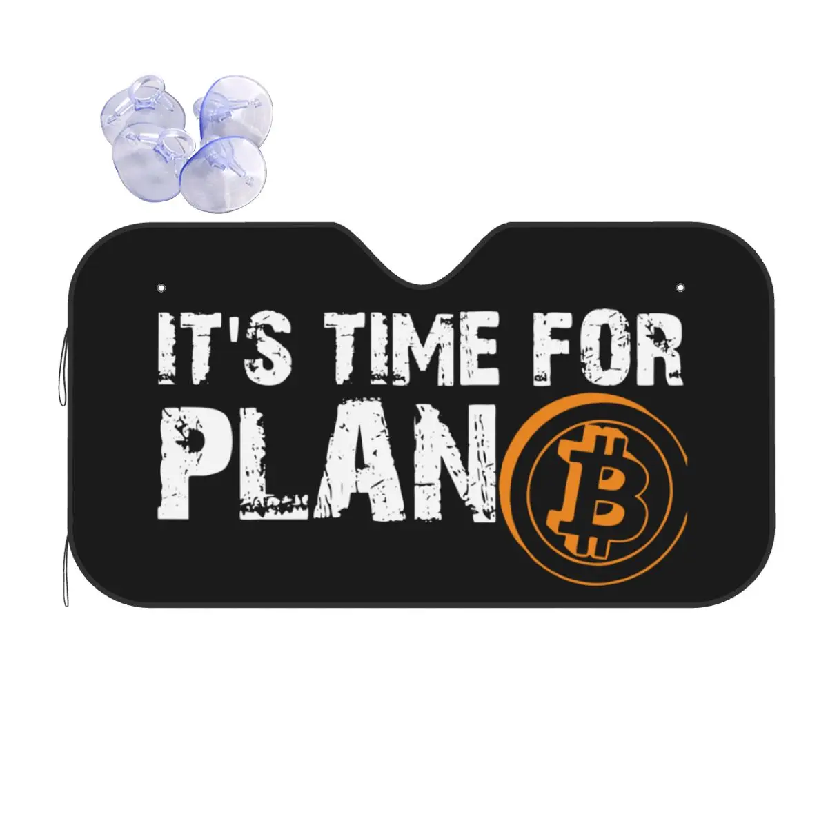 

It's Time For Plan B Bitcoin BTC Crypto Currency Windshield Sunshade Cryptocurrency Blockchain Geek Car Window Windscreen Cover