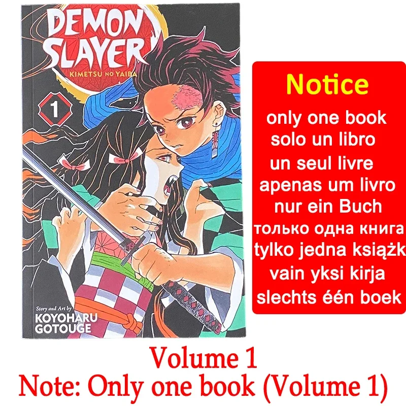 Demon Slayer Kimetsu No Vol 1-23 Yaiba Manga Comics фигурка клинок рассекающий демонов kimetsu no yaiba sabito 17cм bns373