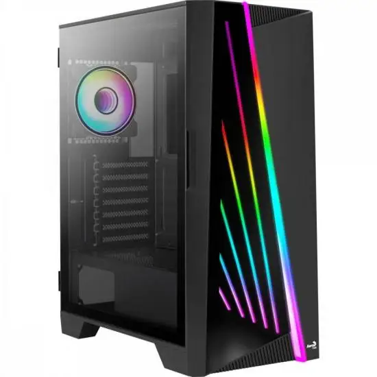 

Gamer Cabinet Mid Tower MIRAGE V1 RGB Black AEROCOOL