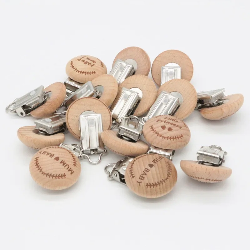 5 шт. детские деревянные зажимы для пустышки 29 мм |