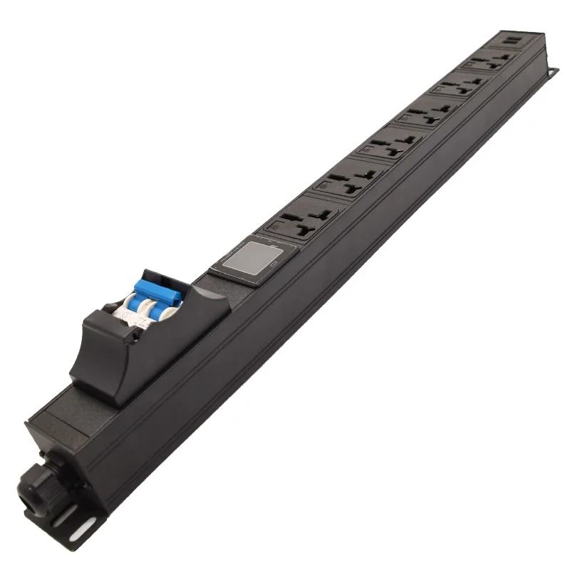 1U Инженерная Φ PDU сетевой фильтр с двойным открытым переключателем напряжения