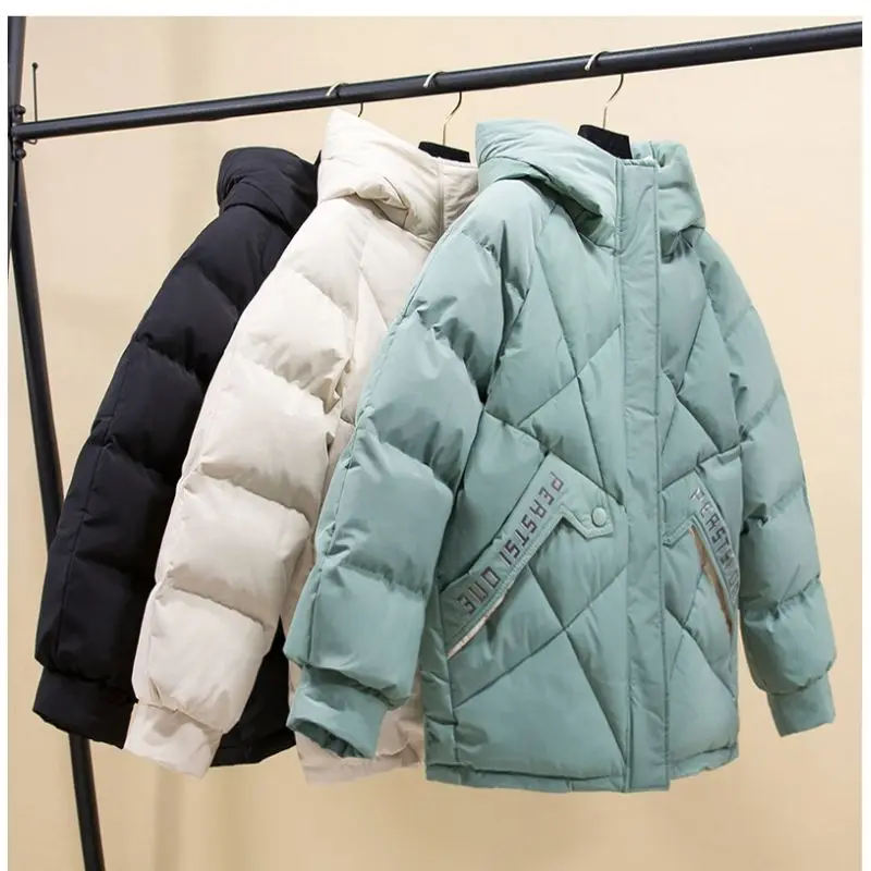 

Cotton Padded Jacket Women Loose Thickened Winter New Bread Korean Hooded Student