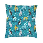 Наволочка для подушки Greyhound Dogwalk, 45x45 см, украшение, 3D печать, наволочка для диванной подушки для собаки, двухсторонняя наволочка для автомобиля