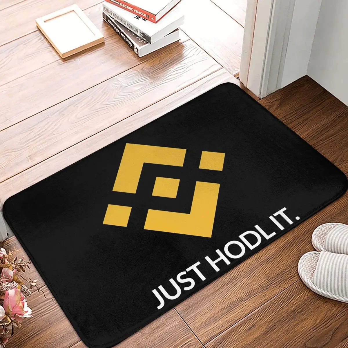 

Binance криптовалюта нескользящий дверной коврик для кухни, кухни, ванной комнаты, кухни, молитвенный коврик, декор с узором в помещении