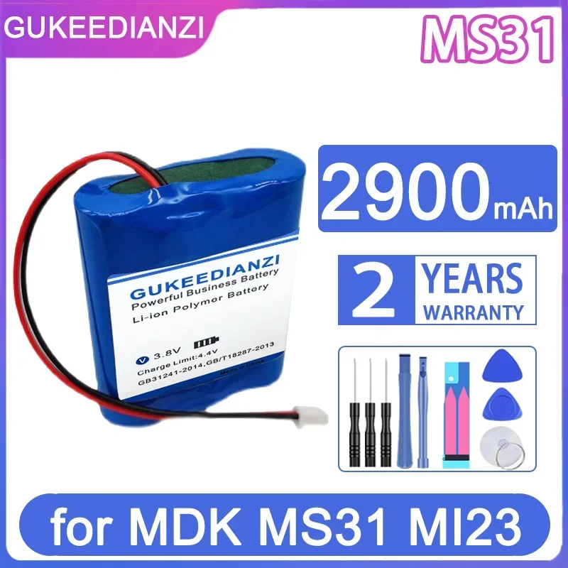 Сменный аккумулятор GUKEEDIANZI 2900 мАч для MDK MS31 MI23 ICR18650 11 1 В