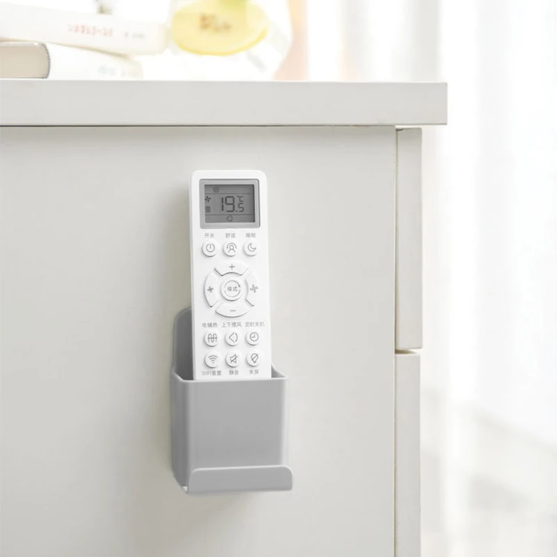 remote control storage box mobile phone storage rack wall mounted organizer remote control air conditioner stand holder rack free global shipping