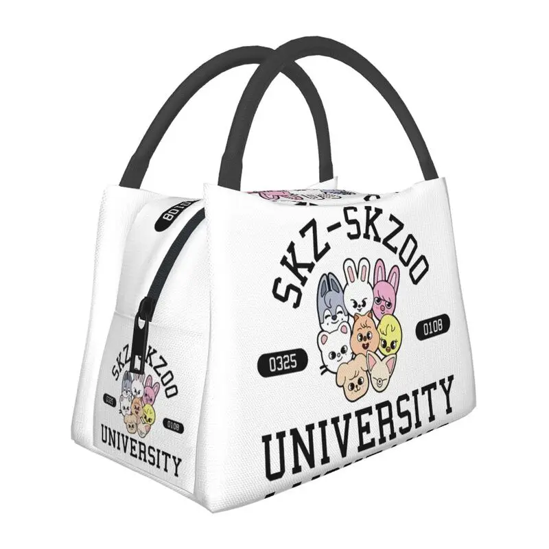 

Изолированные сумки для ланча для женщин Stray Kids Skzoo University, герметичный термоохладитель, Ланч-бокс для офиса, пикника, путешествий