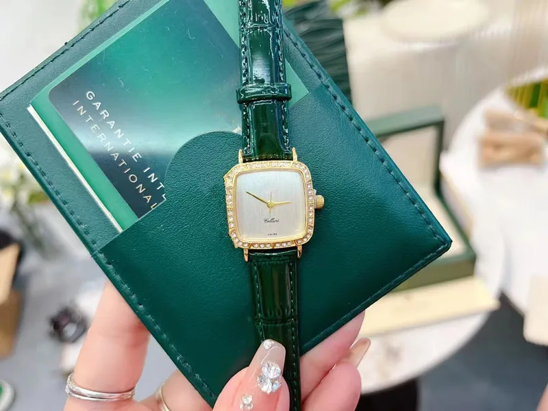

Fashion lovers' women watches gold Square quartz watch wristwatches for ladies dropshipping luxury leather business relogio 31mm
