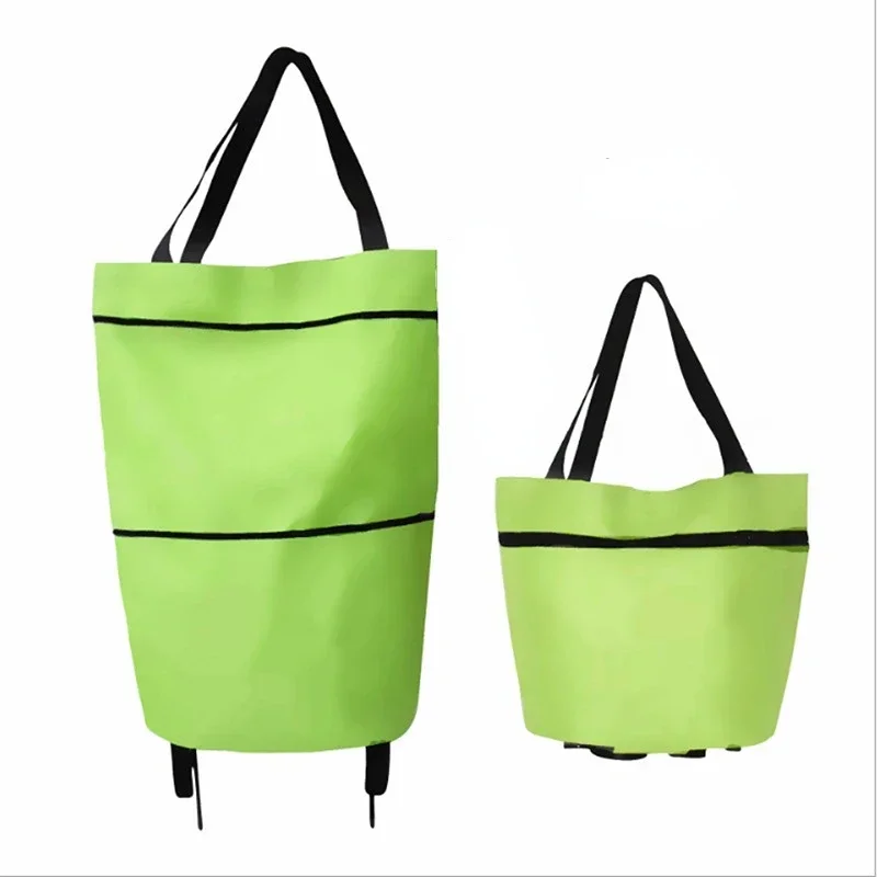 

Shopping Cart Folding Wheel Bag Oxford Cloth Shopping Bag Tug Bag Hand Pulled Cart storage bag tote bag