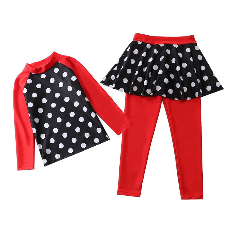 Детские купальники купальник с длинным рукавом для девочек купальный костюм в