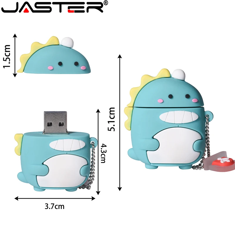 Новый мультяшный милый USB флеш-накопитель JASTER в форме животного 64 ГБ 32 16 8 4 2.0