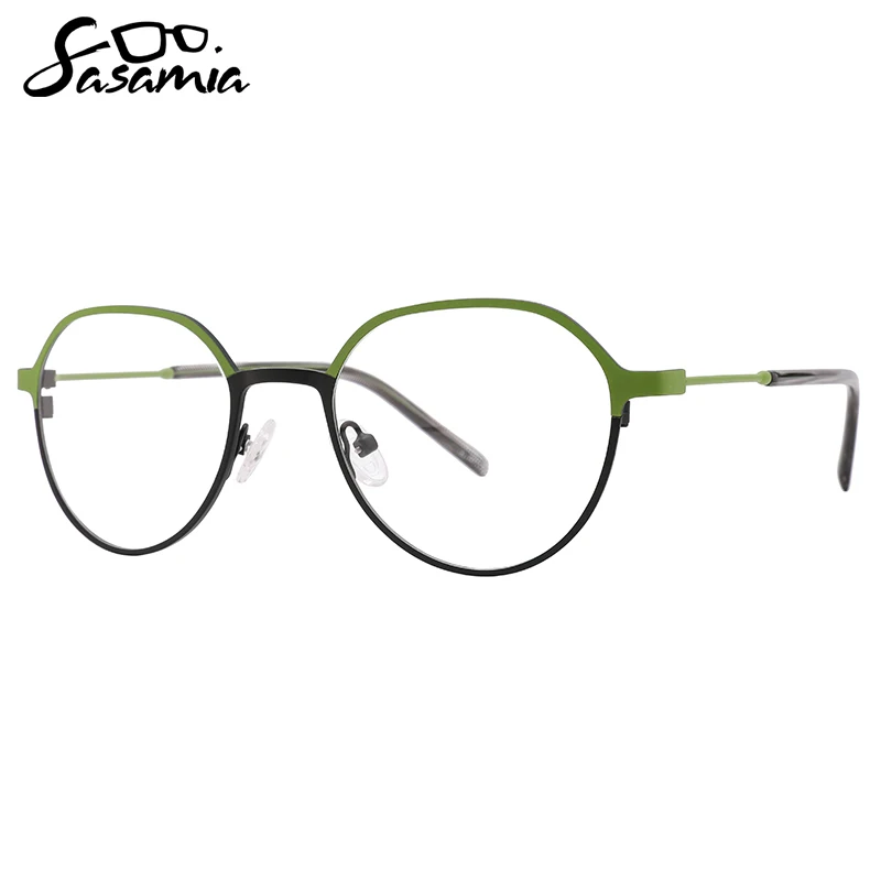 

SASAMIA мужские оправы для очков большие очки мужские деловые Компьютерные металлические оправы для чтения по рецепту