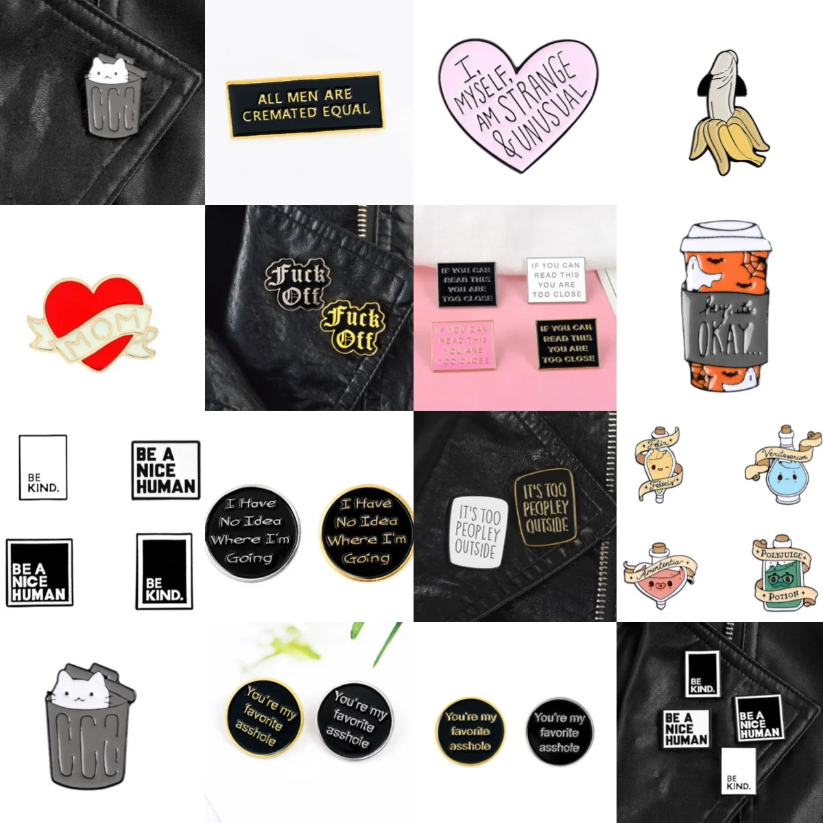 

Необычная эмалированная заколка, Классическая фотосессия, забавные уникальные значки инопланетянина, я не знаю, вдохновляющие цитаты