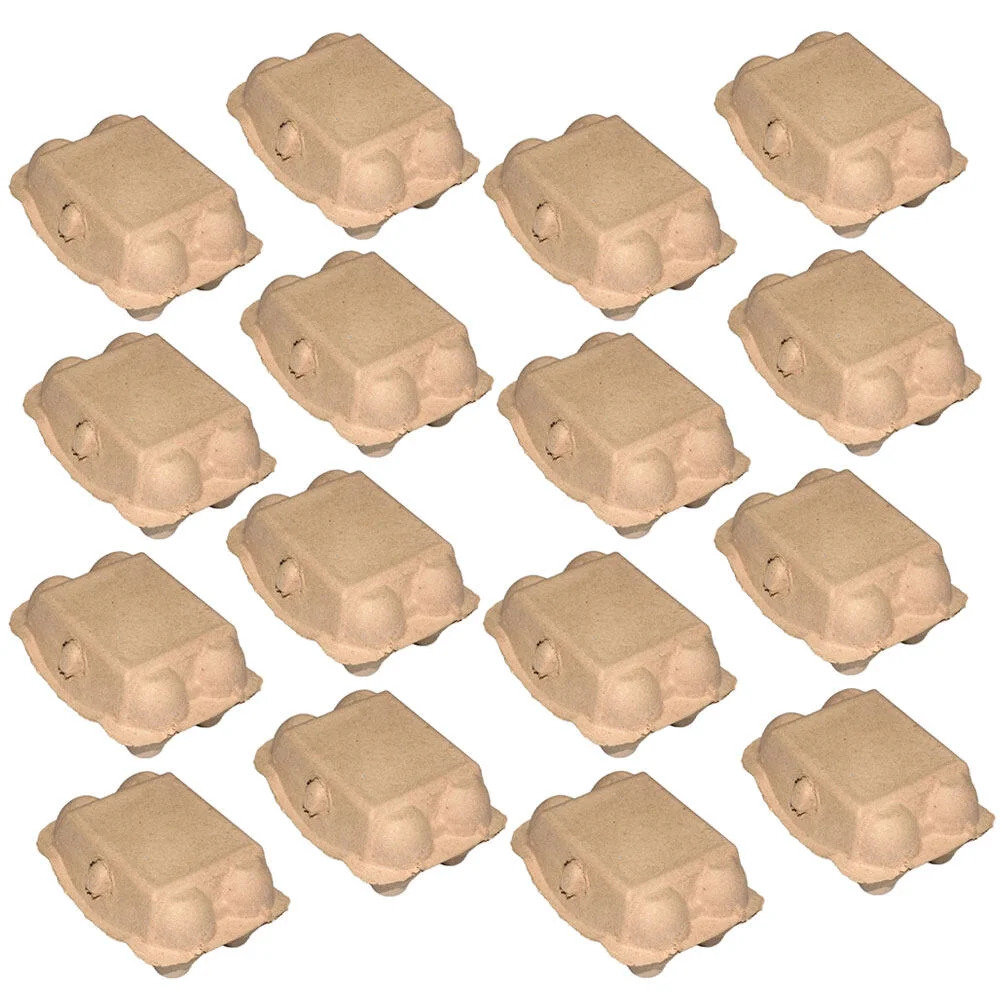 

20pcs Paper Pulp Egg Box Reusable Protective Egg Case Empty Egg Carton Egg Tray