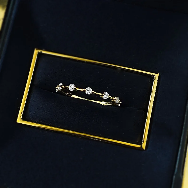 Кольца из стерлингового серебра Apaison 925 ослепительные высокоуглеродистые