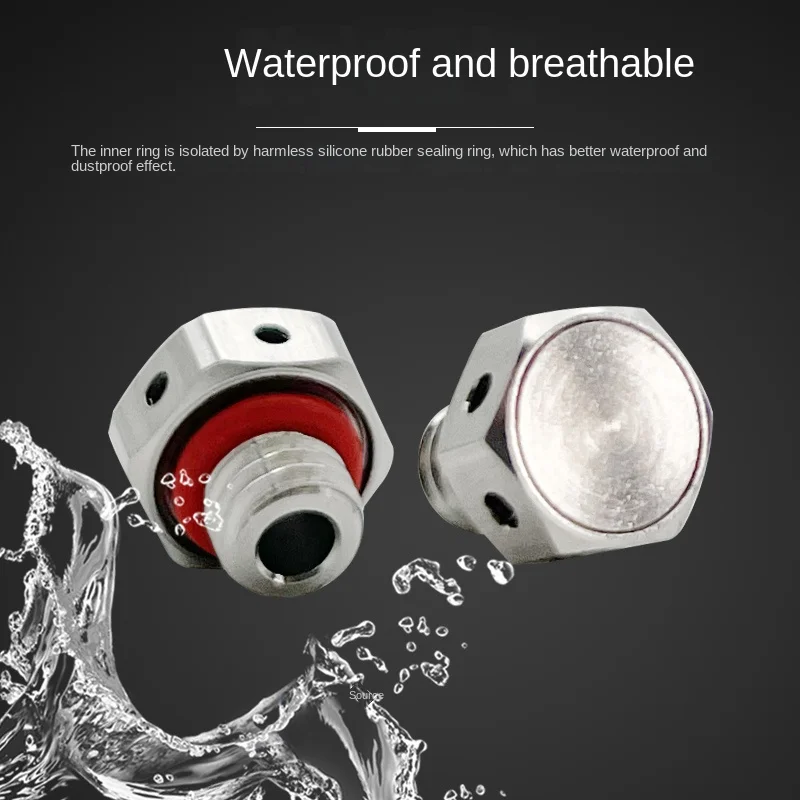 Ферментный выпускной клапан M12 из нержавеющей стали с латунно-никелированными