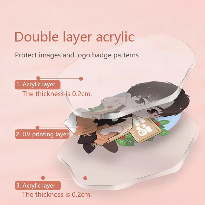 100 шт. 6/8/10 см акриловый брелок бесплатная настройка фото текст логотип школьная