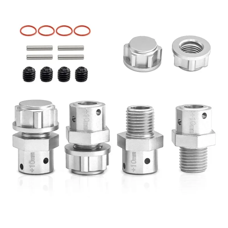 Металлический удлиненный шестигранный адаптер ступицы колеса 17 мм + 10/13 для Arrma 6S