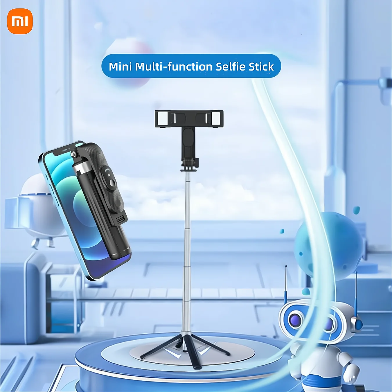 

Mini Selfie Stick Multi-functional Charging Bluetooth Remote Control Reinforcement Stable Live, Photo Frame