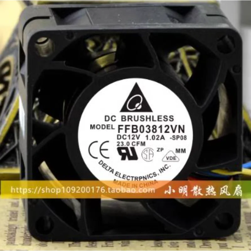 Новый вентилятор охлаждения для Delta FFB03812VN 12В 1.02A PWM серверный вентилятор 3828 3,8 см 38*38*28 мм