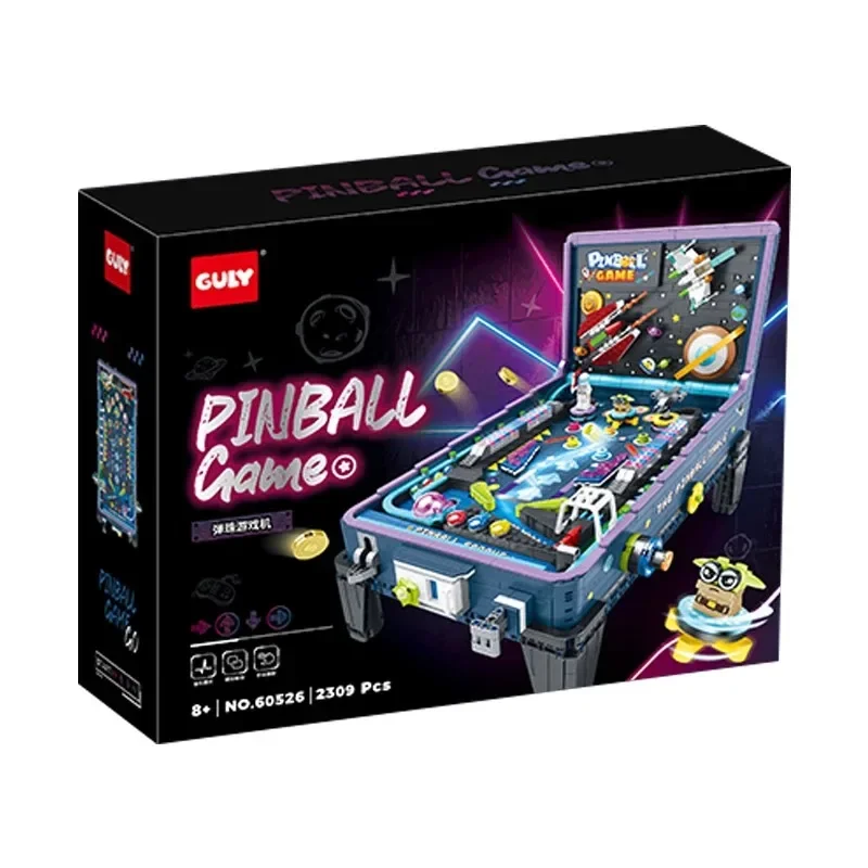 Фото MOC Idea игровой автомат пинбол настольные строительные блоки кирпичи модель сборка DIY игрушки для мальчиков набор рождественских подарков творческая игра №1