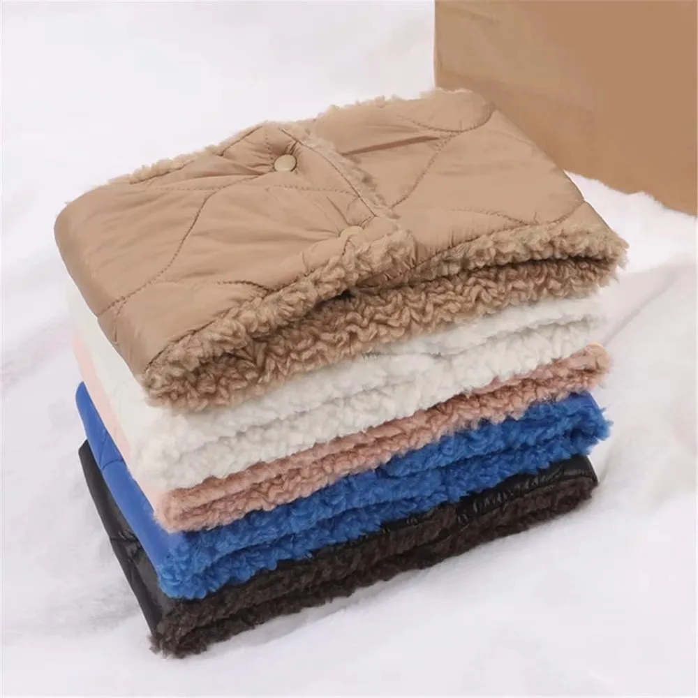 Модная застежка-застежка теплый нагрудник для шеи толстый флисовый шарф