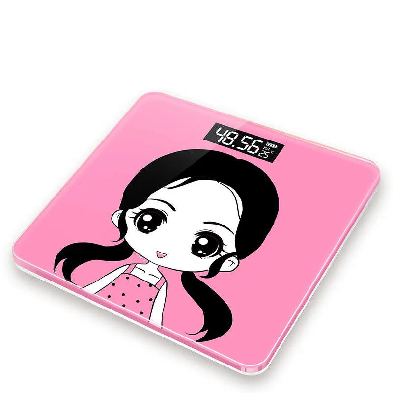

Bathroom Body Floor Scales Glass Smart Body Fat Scale USB Charging LCD Display Body Weighing Digital Electronic Scales