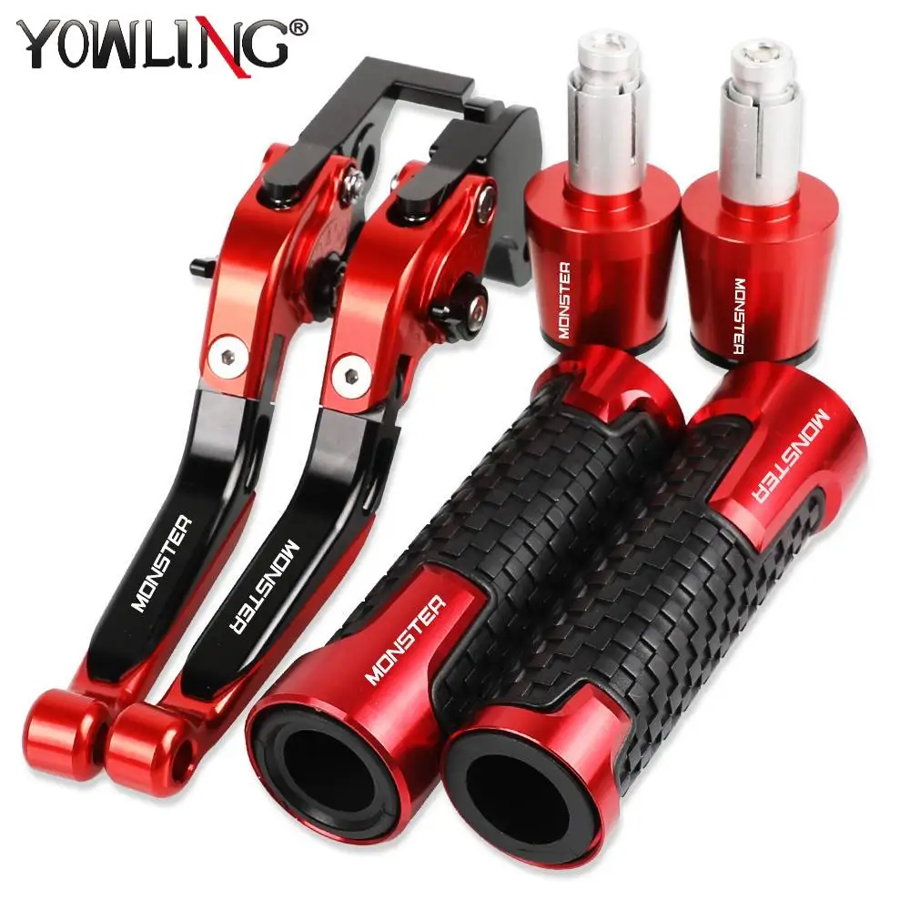 

Motorcycle Aluminum Brake Clutch Levers Handlebar Hand Grips ends For DUCATI MONSTER M1100 EVO 2009 2010 2011 2012 2013