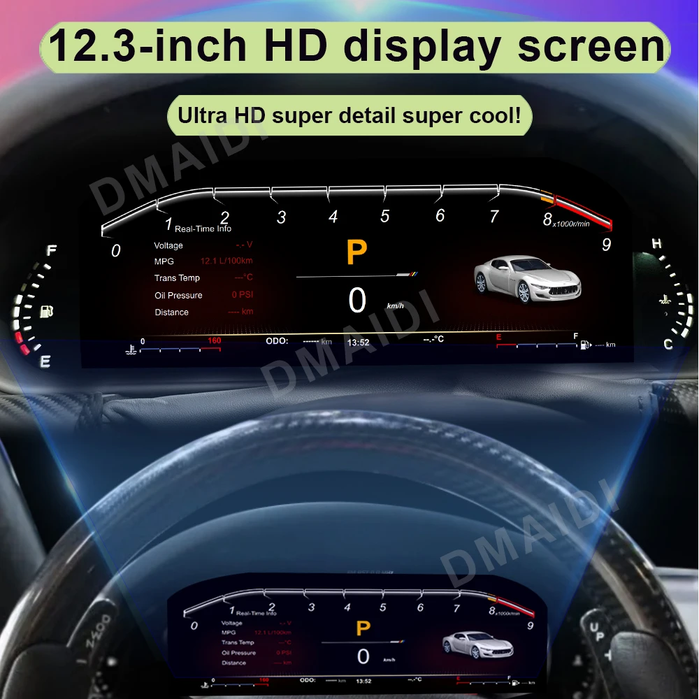 Автомобильный цифровой кластер Linux для Maserati GT granatro / Quattroporte 2004-2018 ЖК-панель