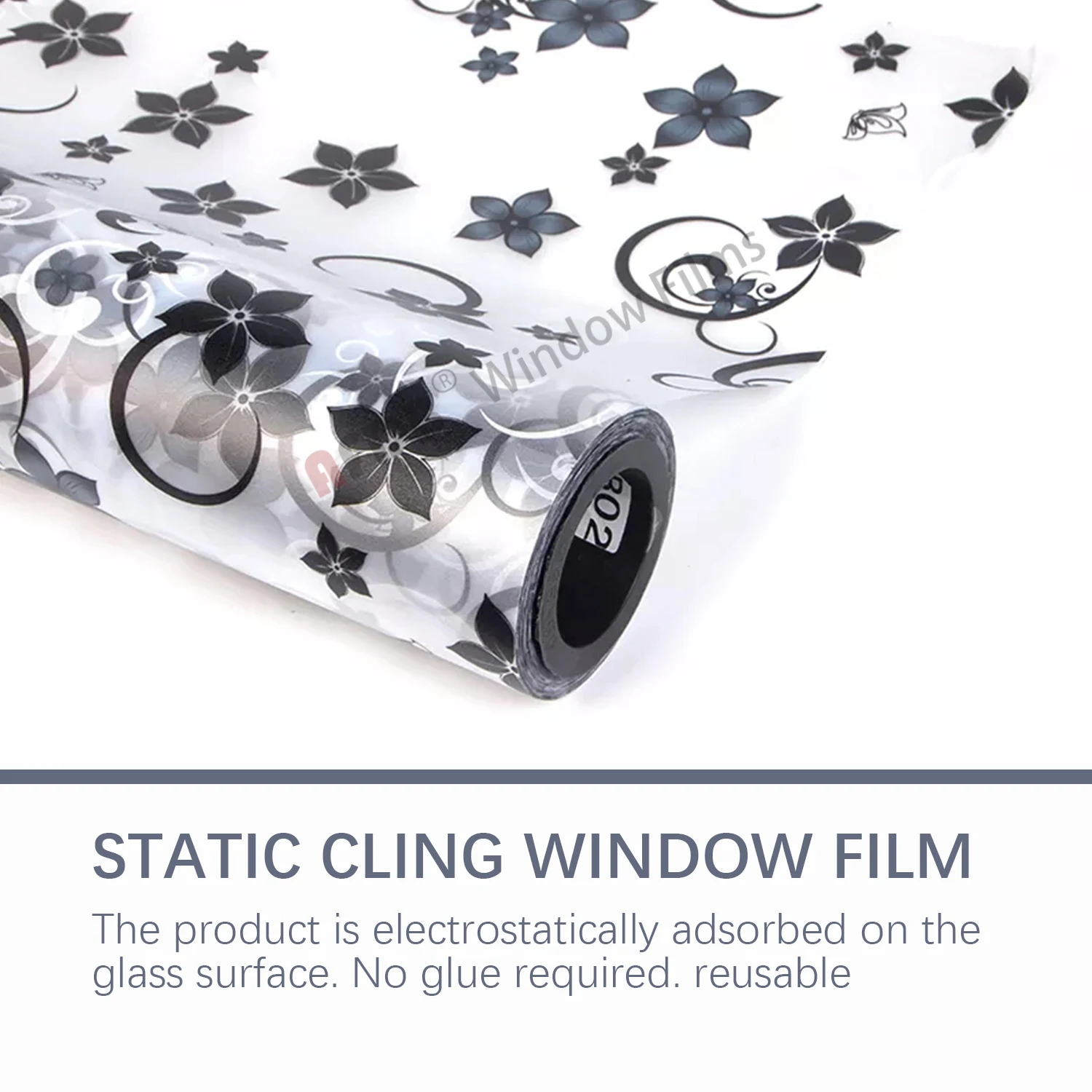 

Frosted Window Privacy Film for Home Stained Glass Window Film UV Protective Glass Vinyl Self Adhesive Film Window Stickers