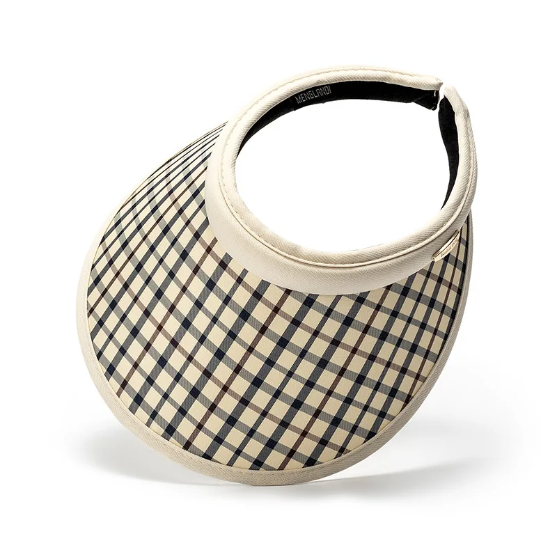 

Plaid Outdoor Sun Hats Women Designer Anti-ultraviolet Riding Sun Hat Beach Hat Baseball Cap Summer Hats for Women Visor Hat