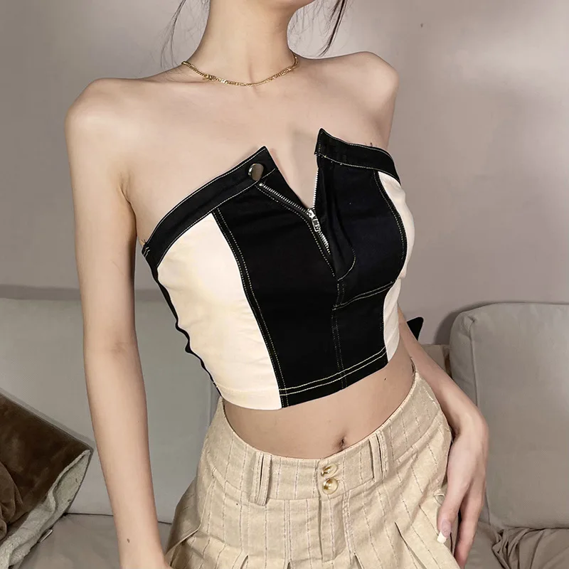 

Сексуальные облегающие футболки без рукавов, женские уличные Короткие топы с открытыми плечами, Женская Клубная одежда