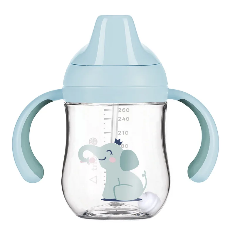 

260ml Baby Sippy Cup Feeding Cup with Straw Kids with Tritan Water Bottle Mug Drinking for Kids Water Bottle Cups with Straw