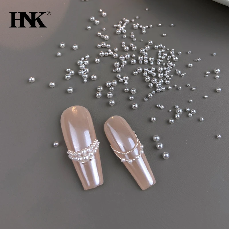 300-1000 шт. круглые жемчужины для украшения ногтей