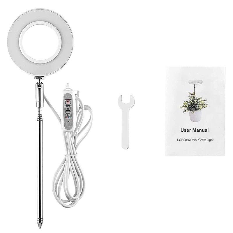 

Grow Light,Full Spectrum LED Plant Light For Indoor Plants,With Auto On/Off Timer 4/8/12H,Perfect For Small Plants